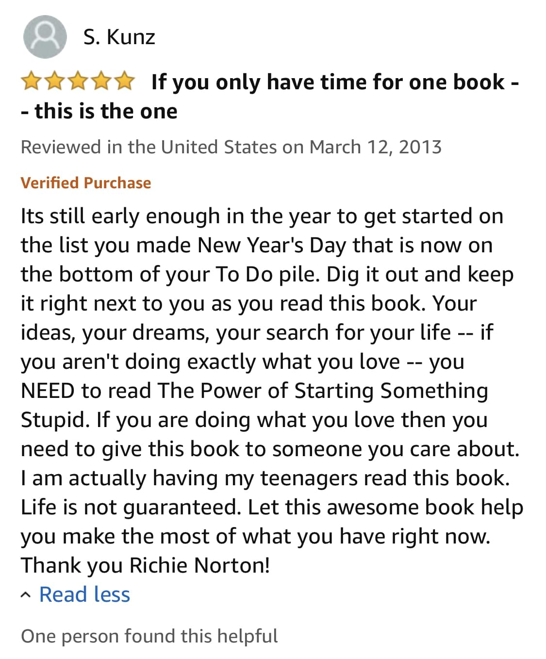 the power of starting something stupid summary